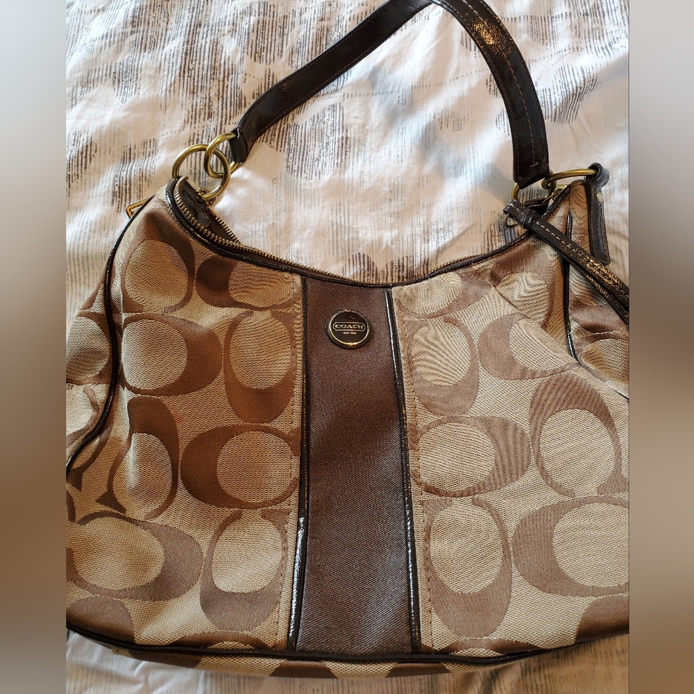 Brown logo Coach Handbag